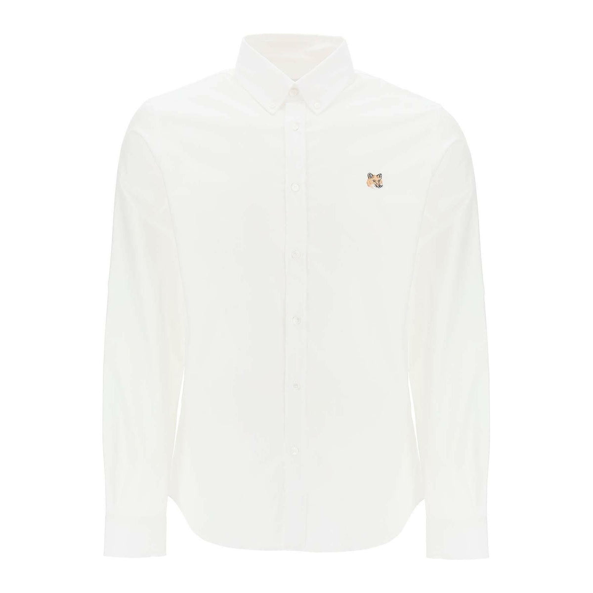 MAISON KITSUNE - White Oxford Cotton Shirt - JOHN JULIA