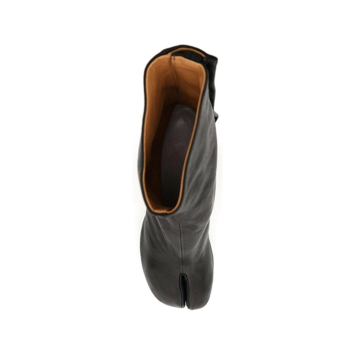 MAISON MARGIELA - Black Tabi Ankle Leather Boots - JOHN JULIA