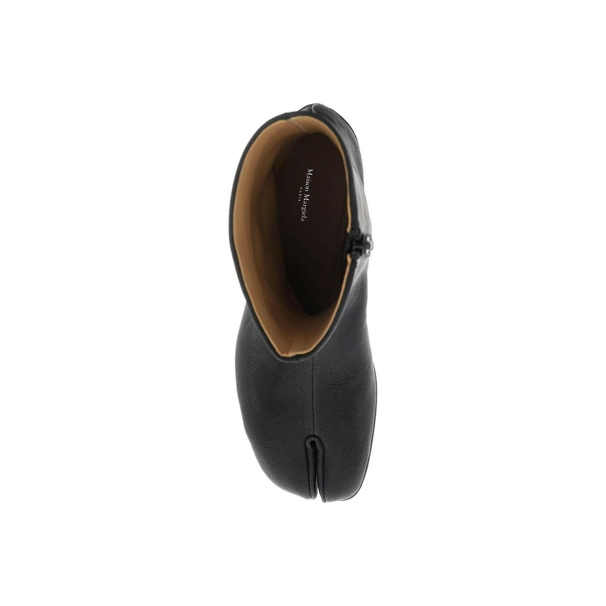 MAISON MARGIELA - Black Tabi Flat Leather Ankle Boots - JOHN JULIA