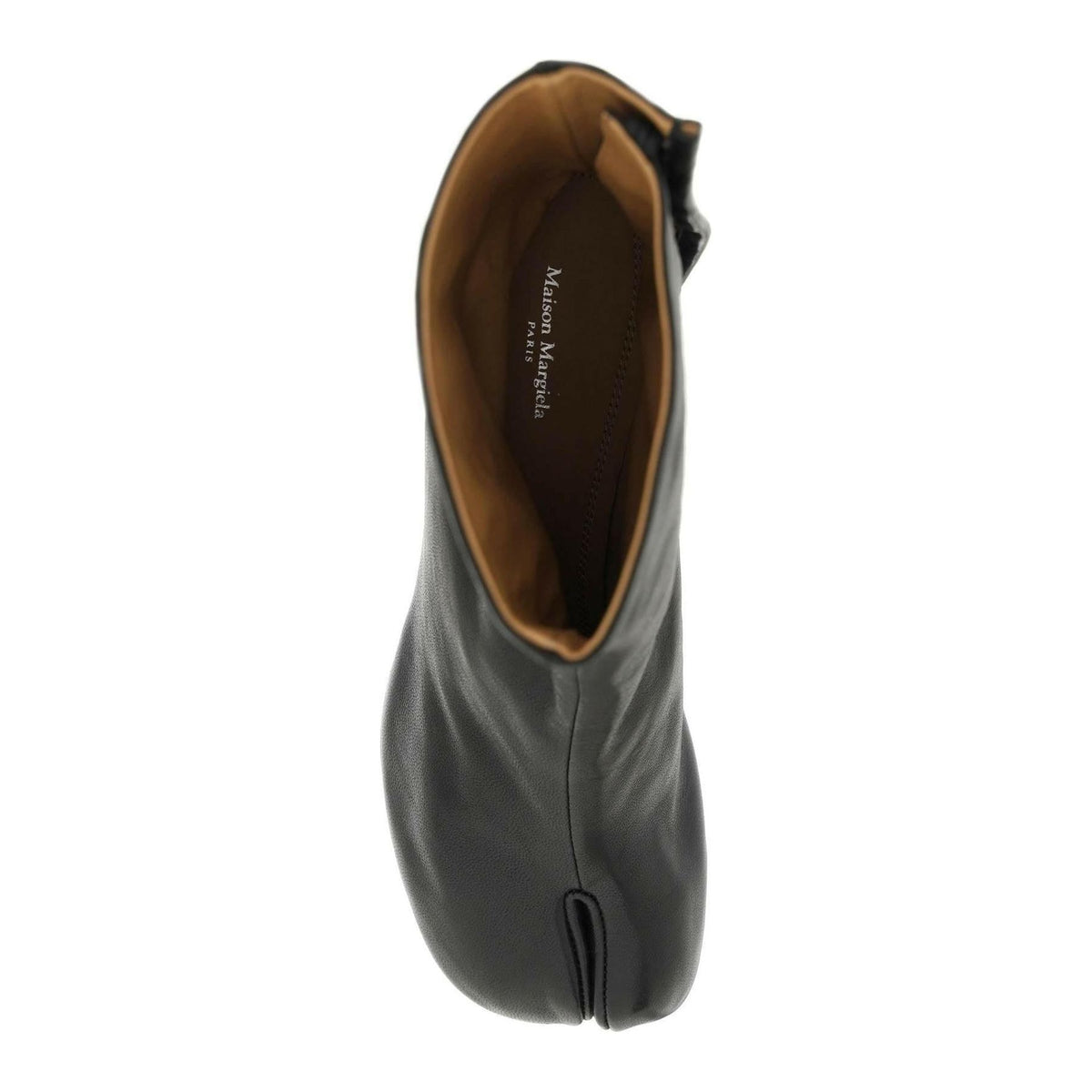MAISON MARGIELA - Black Vintage Leather Tabi Ankle Boots - JOHN JULIA