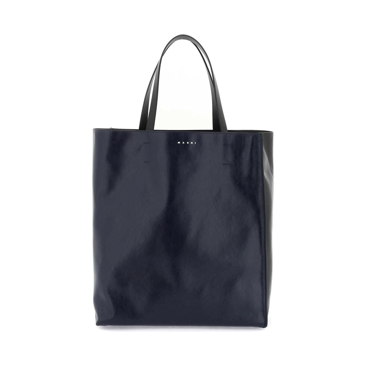 MARNI - Large Black and Blue Soft Museo Shopping Bag - JOHN JULIA