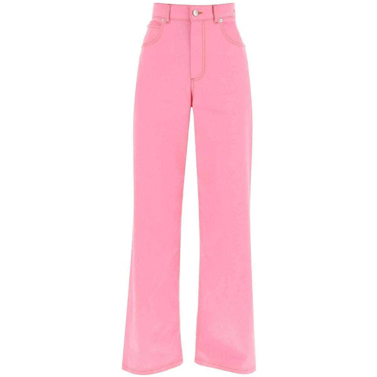 MARNI - Pink Wide-Leg CottonJeans - JOHN JULIA