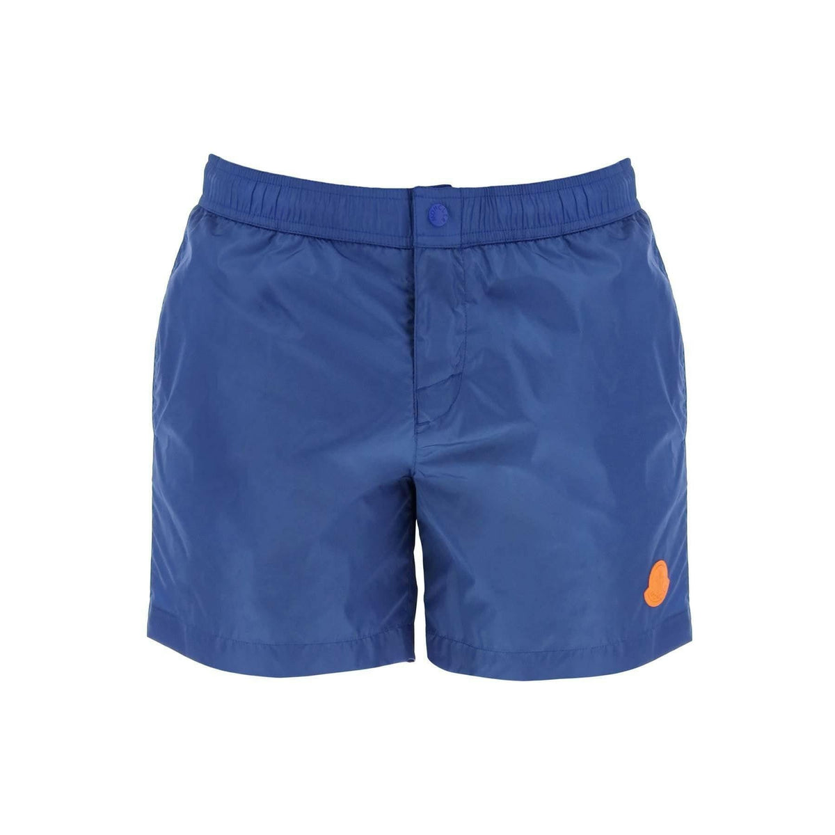 MONCLER - Blue Swim Technical Nylon Shorts - JOHN JULIA