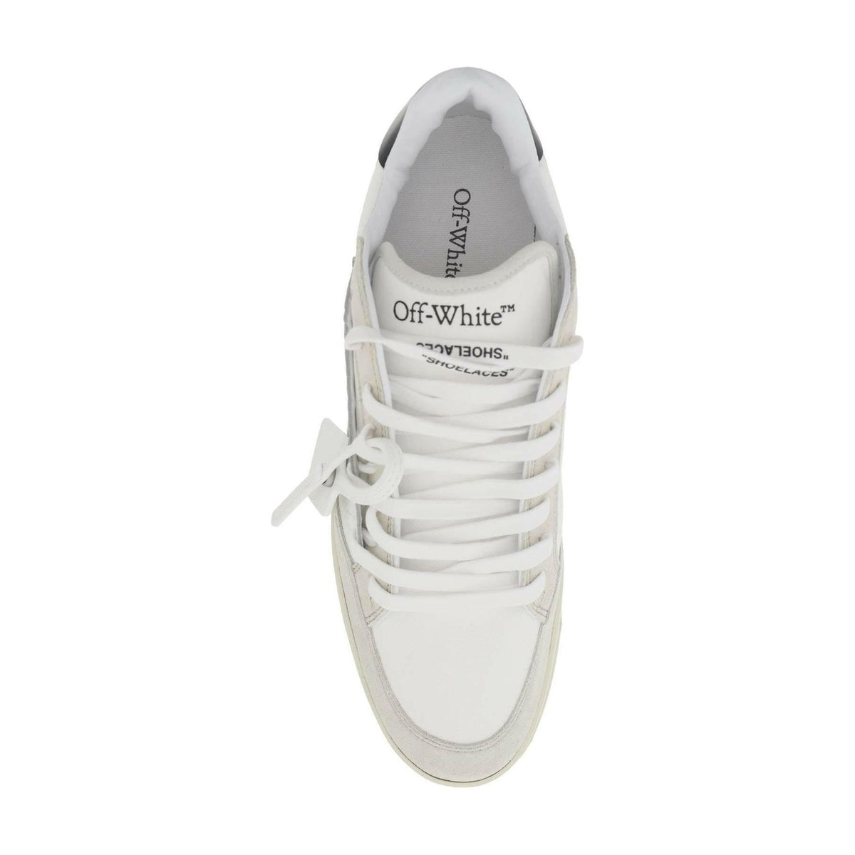 OFF-WHITE - White 5.0 Canvas and Suede Sneakers - JOHN JULIA