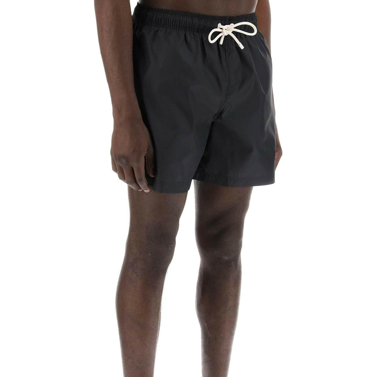 PALM ANGELS - Black Logo Swim Shorts - JOHN JULIA