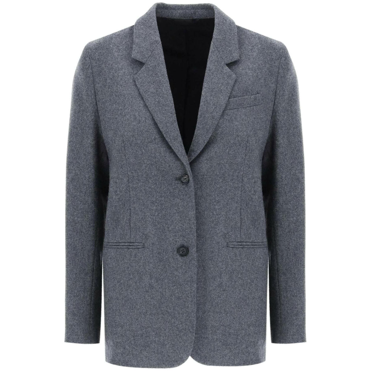 Grey Mélange Tailored Suit Jacket TOTEME JOHN JULIA.