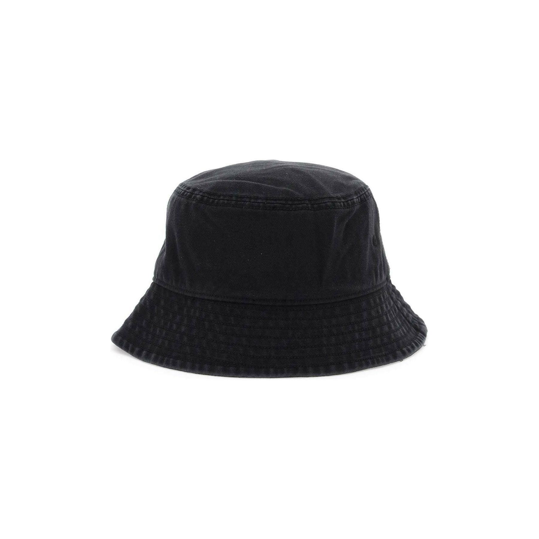 Black Cotton Twill Embroidered Bucket Hat Y-3 JOHN JULIA.