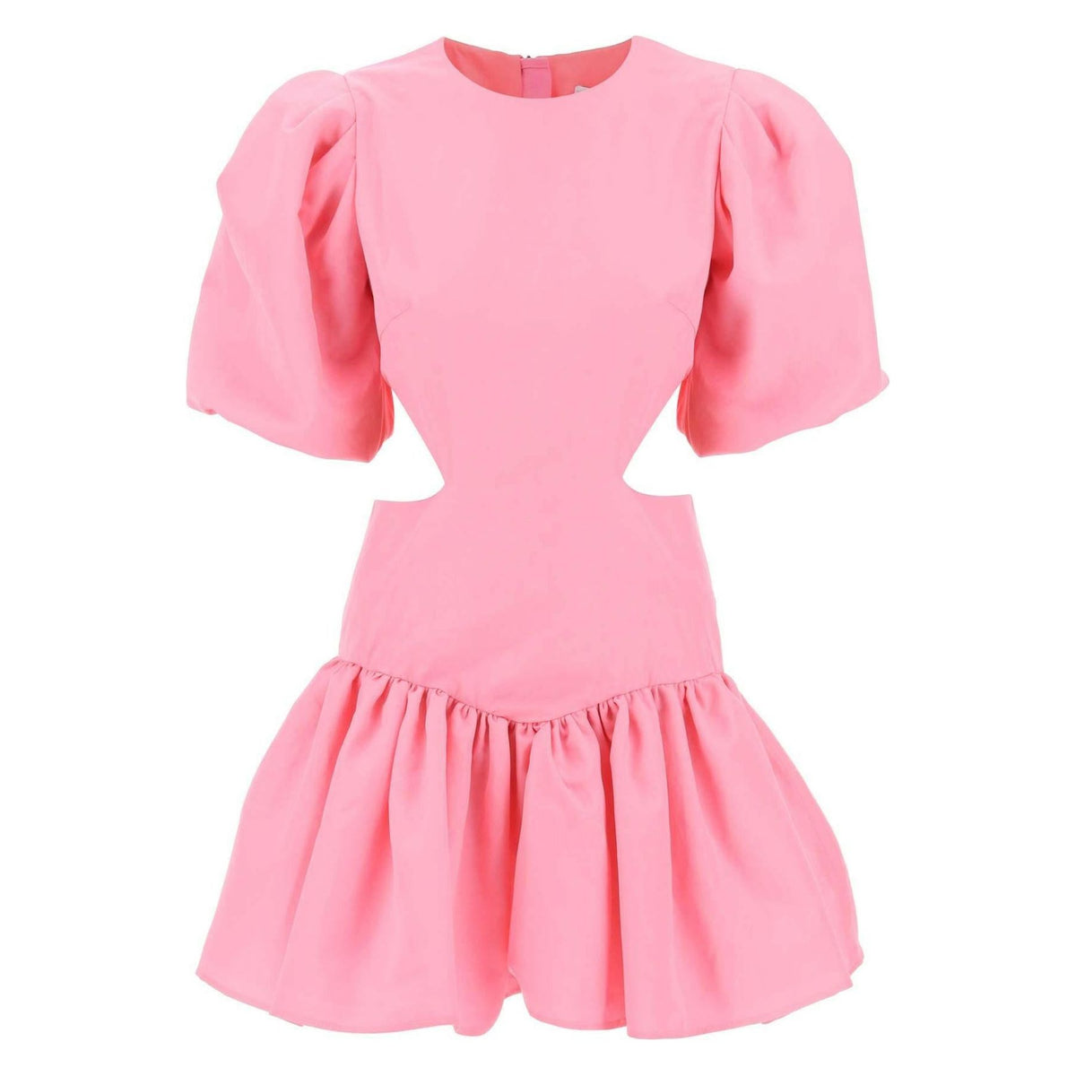 MSGM - Mini Dress With Balloon Sleeves And Cut Outs - JOHN JULIA