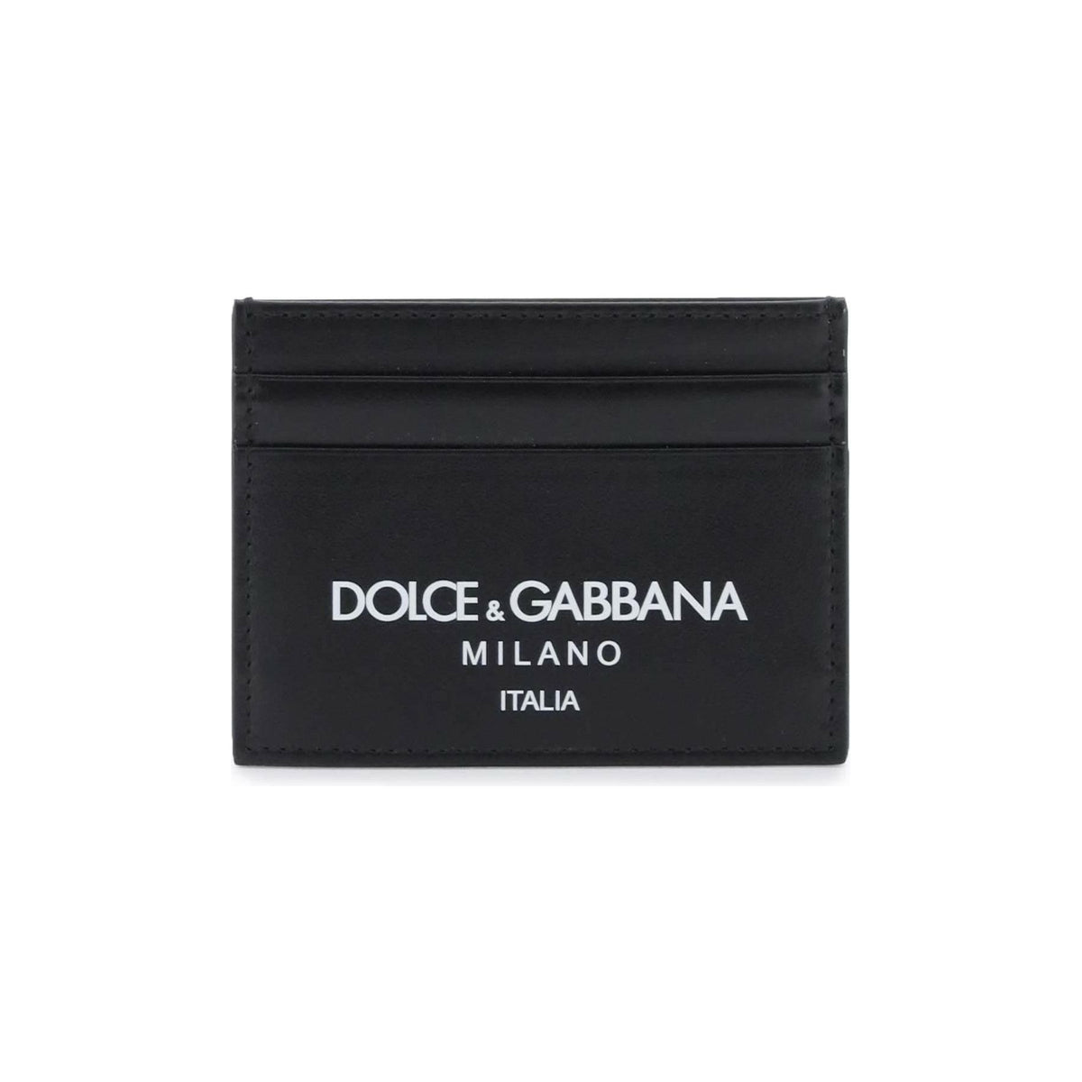 DOLCE & GABBANA - Logo Leather Cardholder - JOHN JULIA