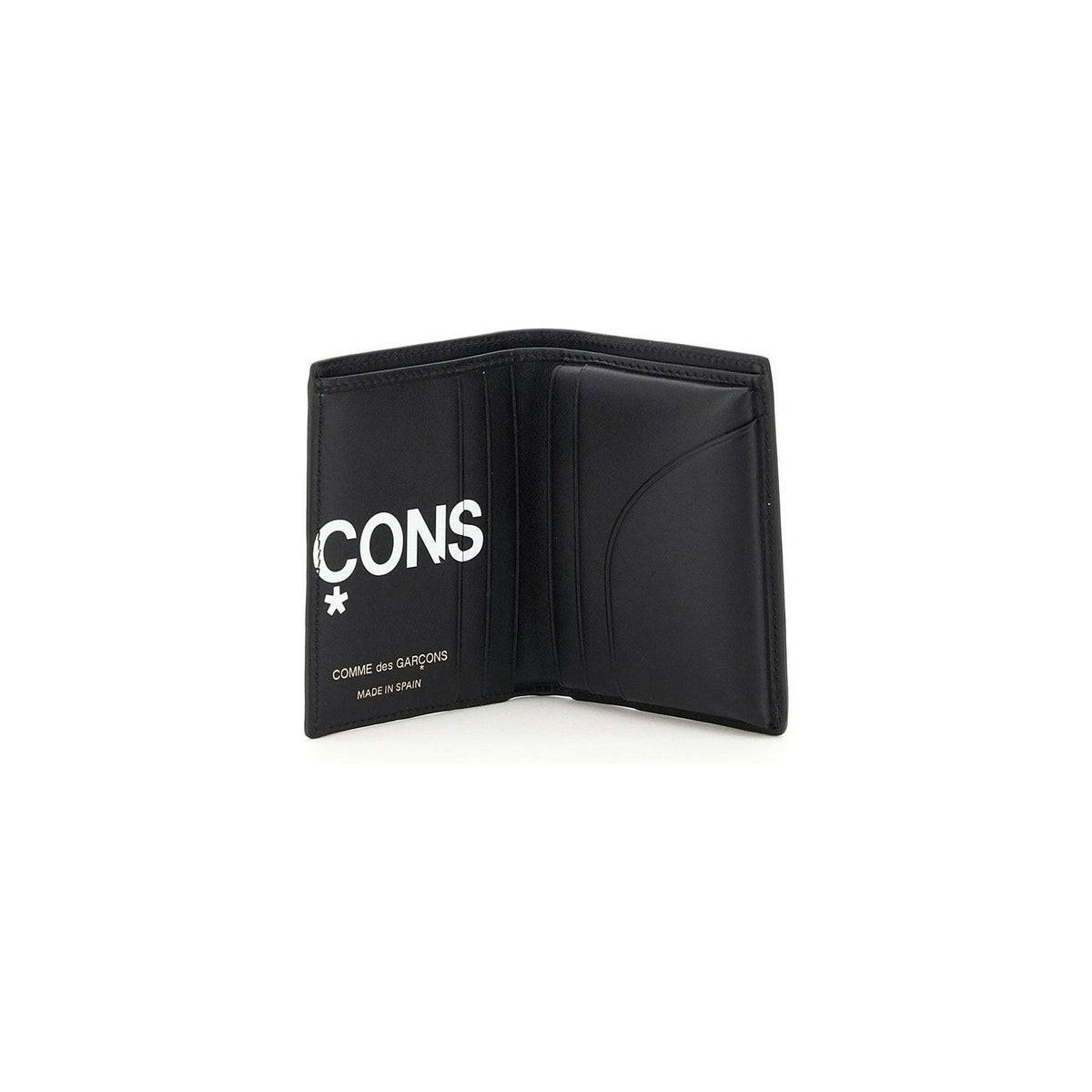 COMME DES GARCONS WALLET - Small Bifold Wallet With Huge Logo - JOHN JULIA