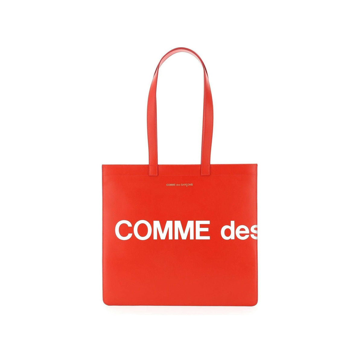 COMME DES GARCONS WALLET - Leather Tote Bag With Logo - JOHN JULIA