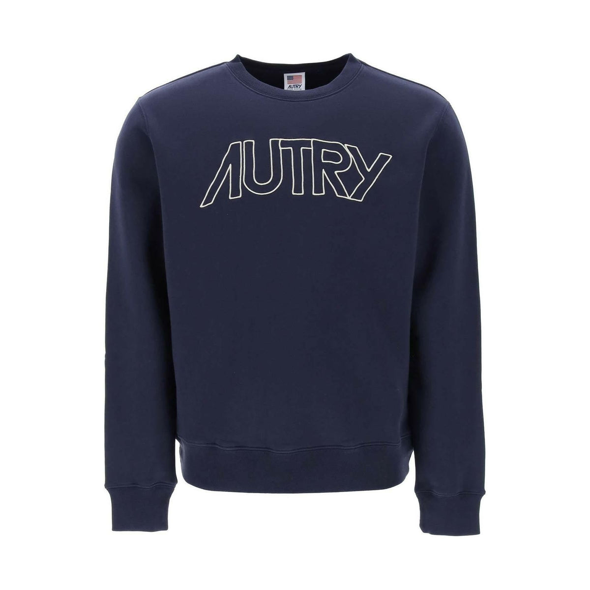 AUTRY - Crew Neck Sweatshirt With Logo Embroidery - JOHN JULIA