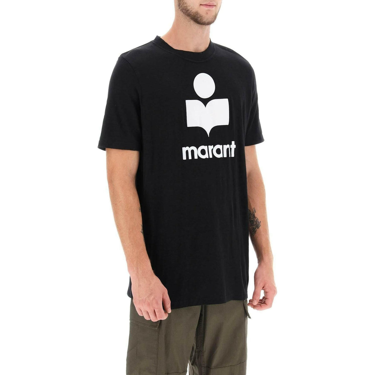 MARANT - Karman' Logo Linen T-Shirt - JOHN JULIA