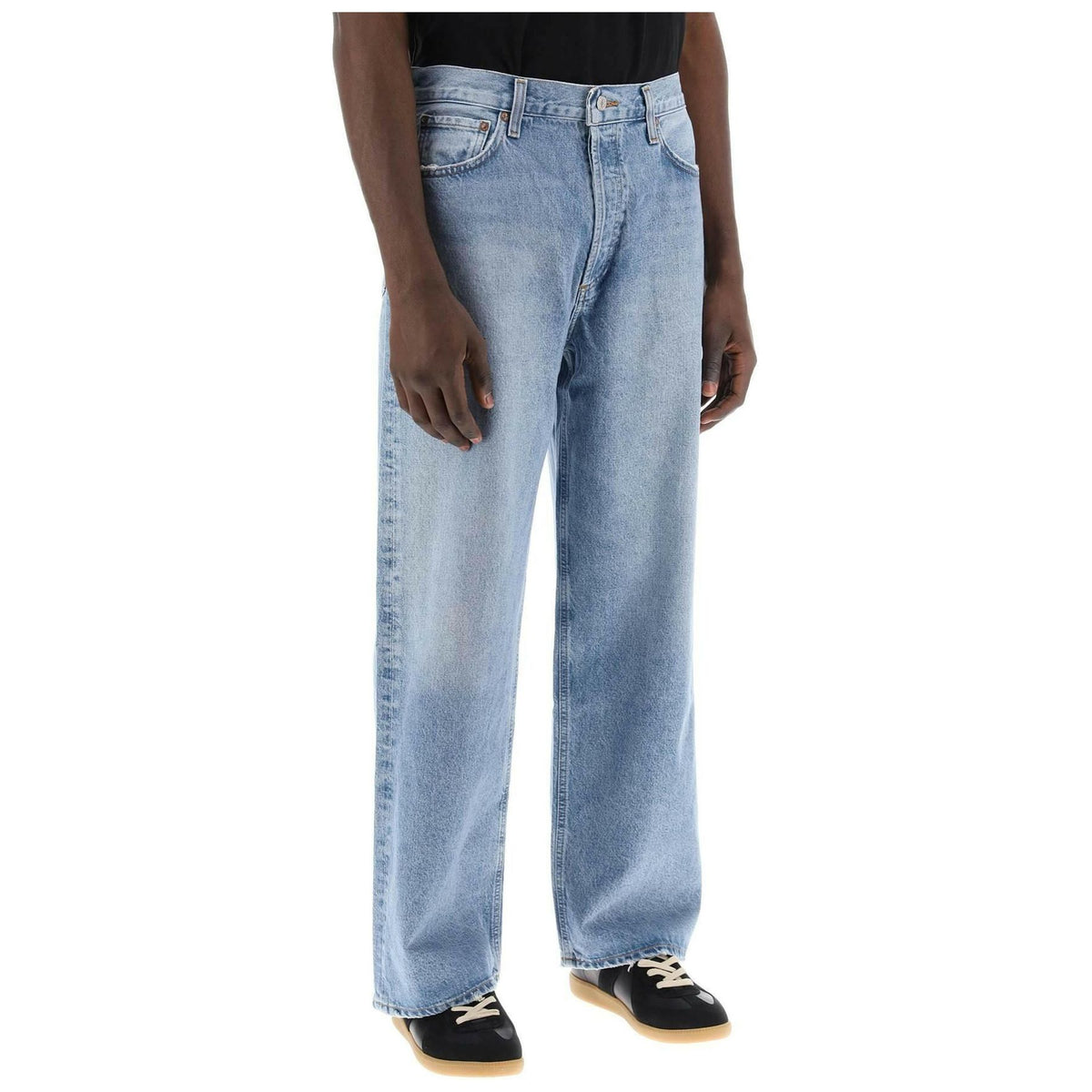 AGOLDE - Organic-Cotton Blend Low Slung Baggy Jeans - JOHN JULIA