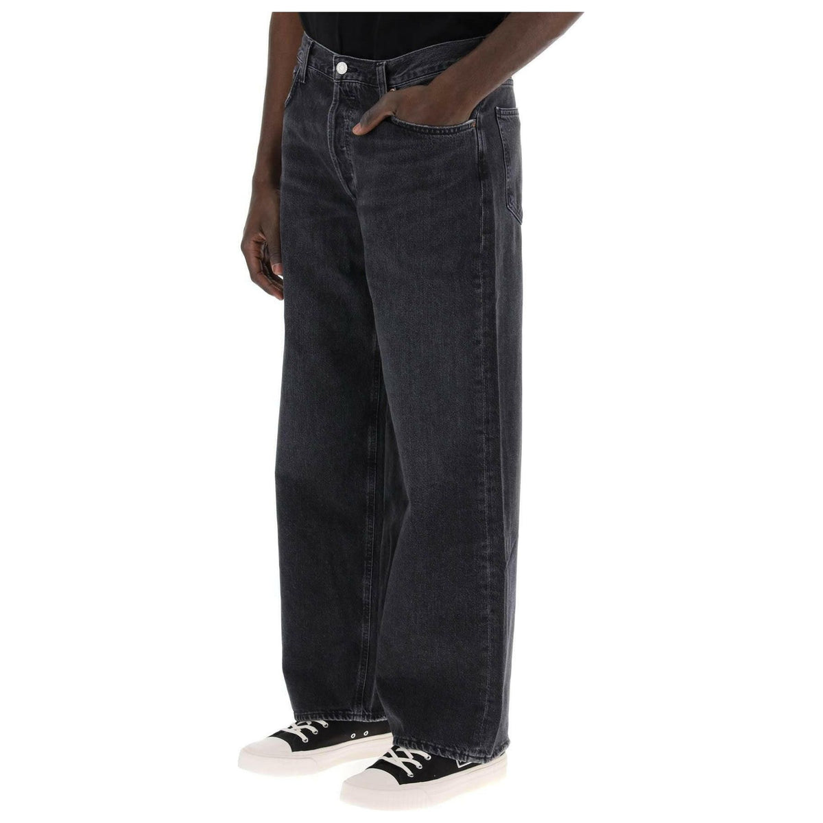 AGOLDE - Organic Cotton Low Slung Baggy Jeans in Paradox - JOHN JULIA
