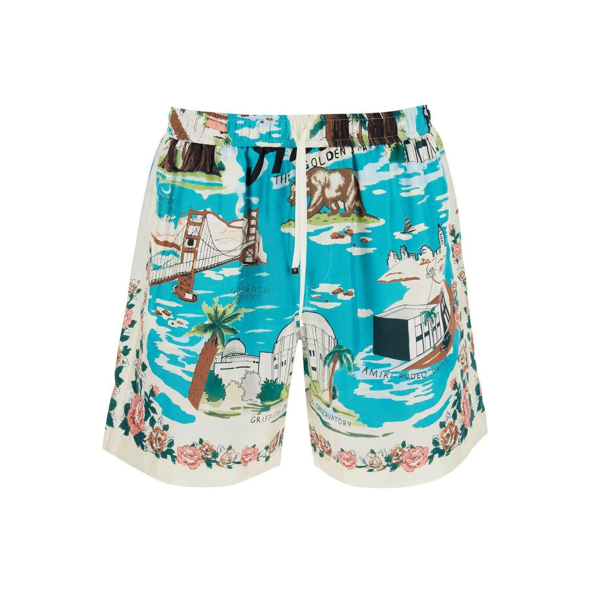 AMIRI - California Hawaiian Silk Shorts - JOHN JULIA