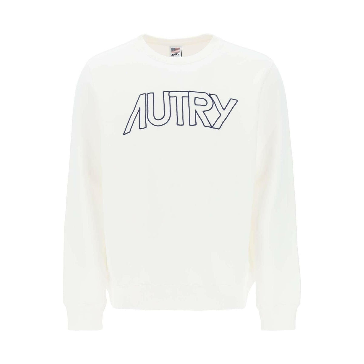 AUTRY - Crew Neck Sweatshirt With Logo Embroidery - JOHN JULIA