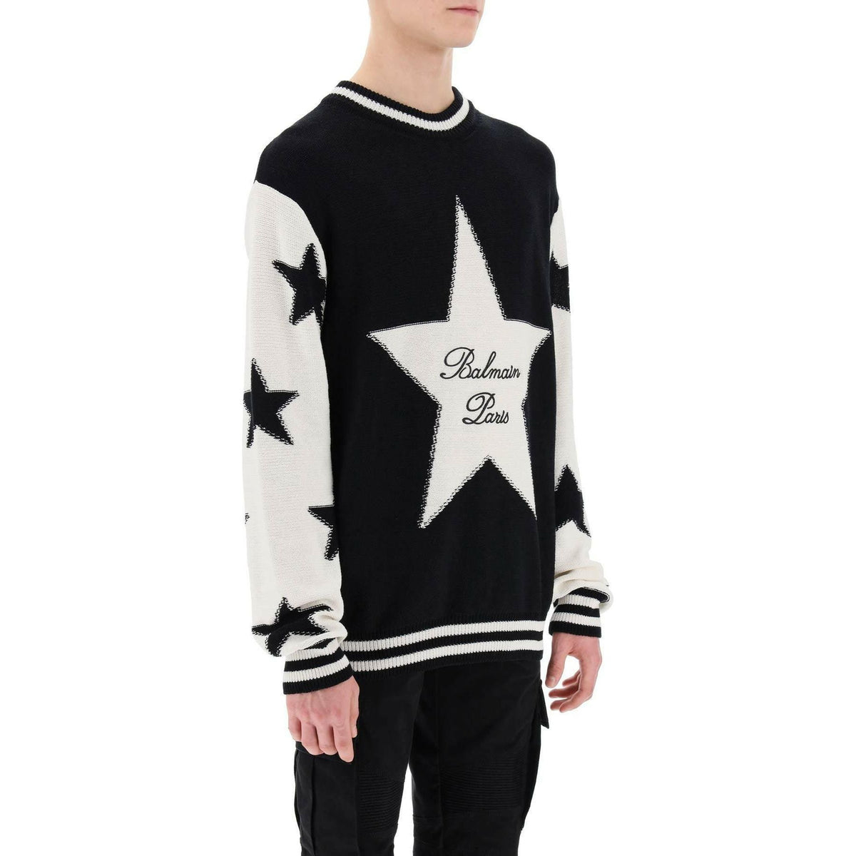 BALMAIN - Sweater With Star Motif - JOHN JULIA