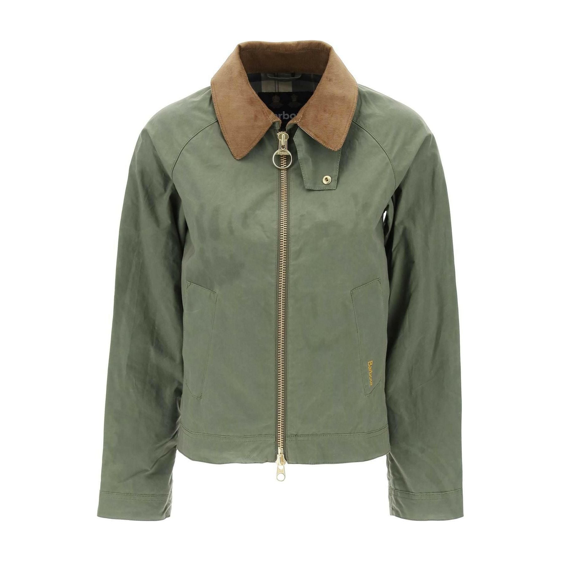 Green Campbell Vintage-Effect Cotton Jacket BARBOUR JOHN JULIA.