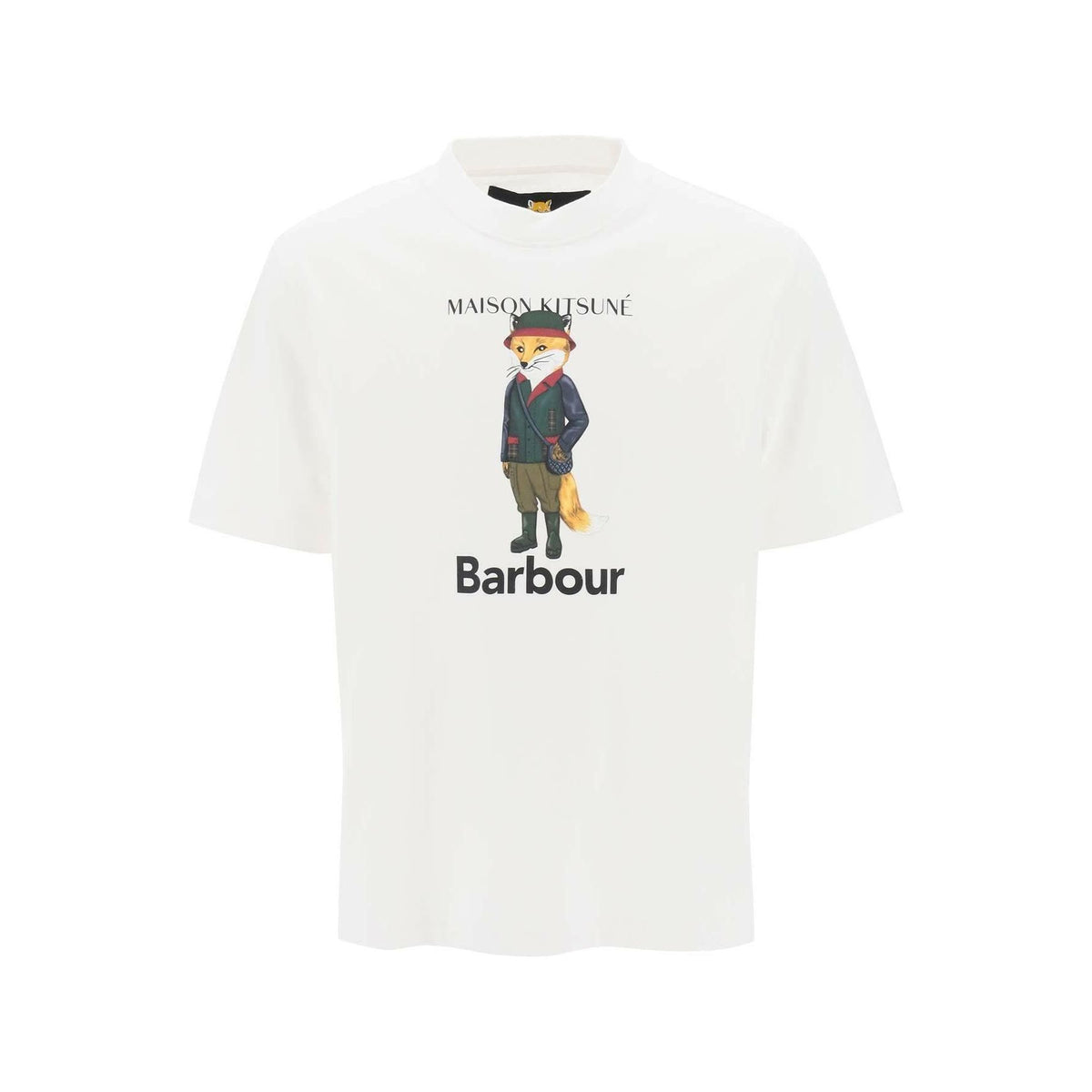 BARBOUR - x Fox White Beaufort Crew Neck T-Shirt - JOHN JULIA