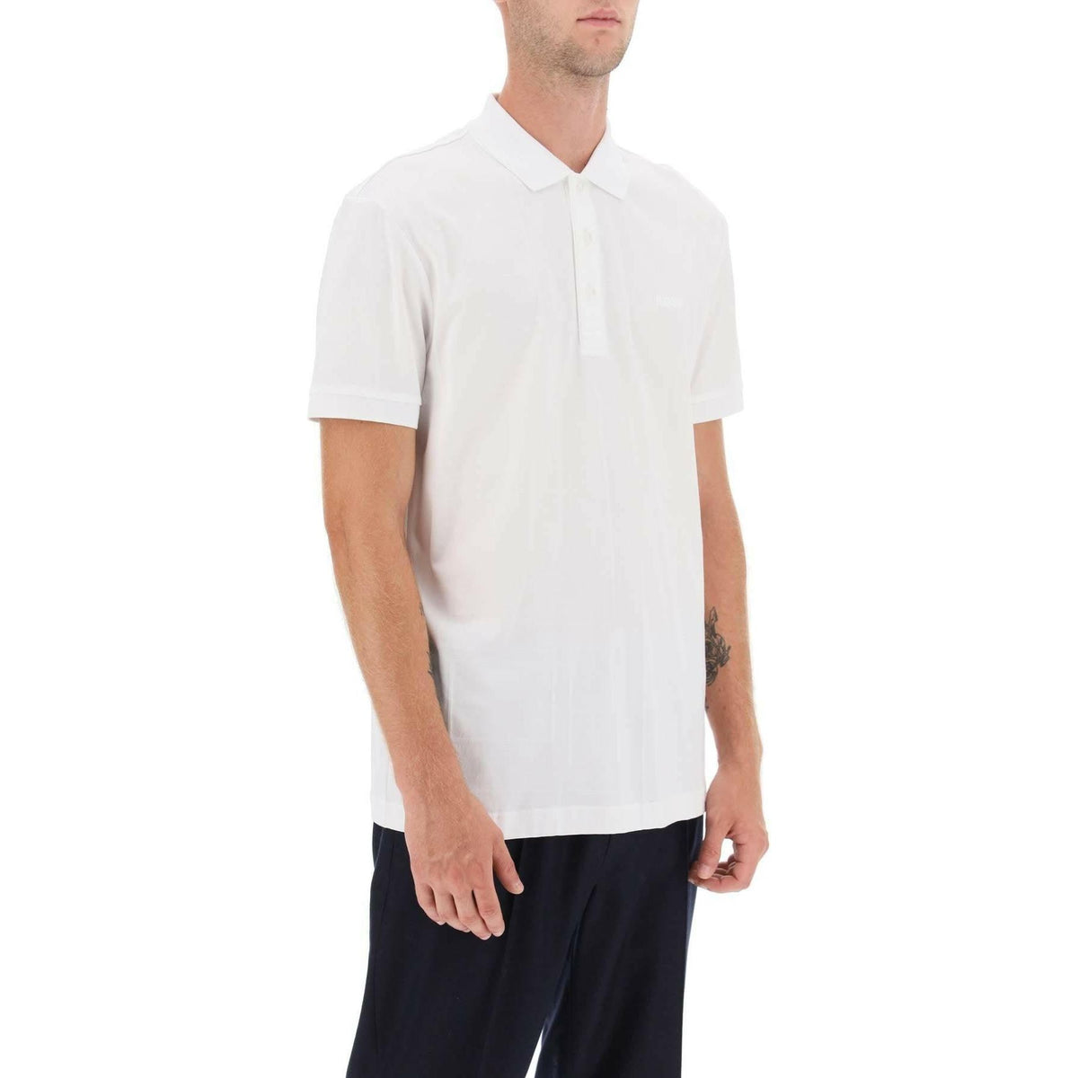 BOSS - Regular Fit Jacquard Polo Shirt - JOHN JULIA
