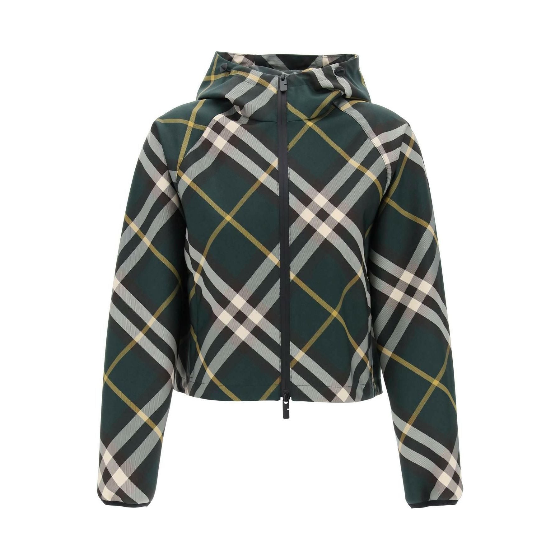 Cropped Check Lightweight Jacket in Ivy BURBERRY JOHN JULIA.