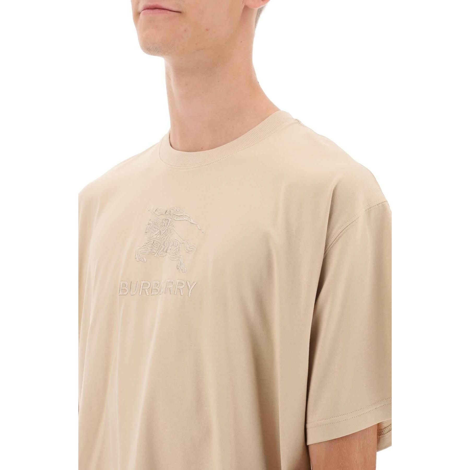 EKD Cotton T-shirt in Soft Fawn BURBERRY JOHN JULIA.