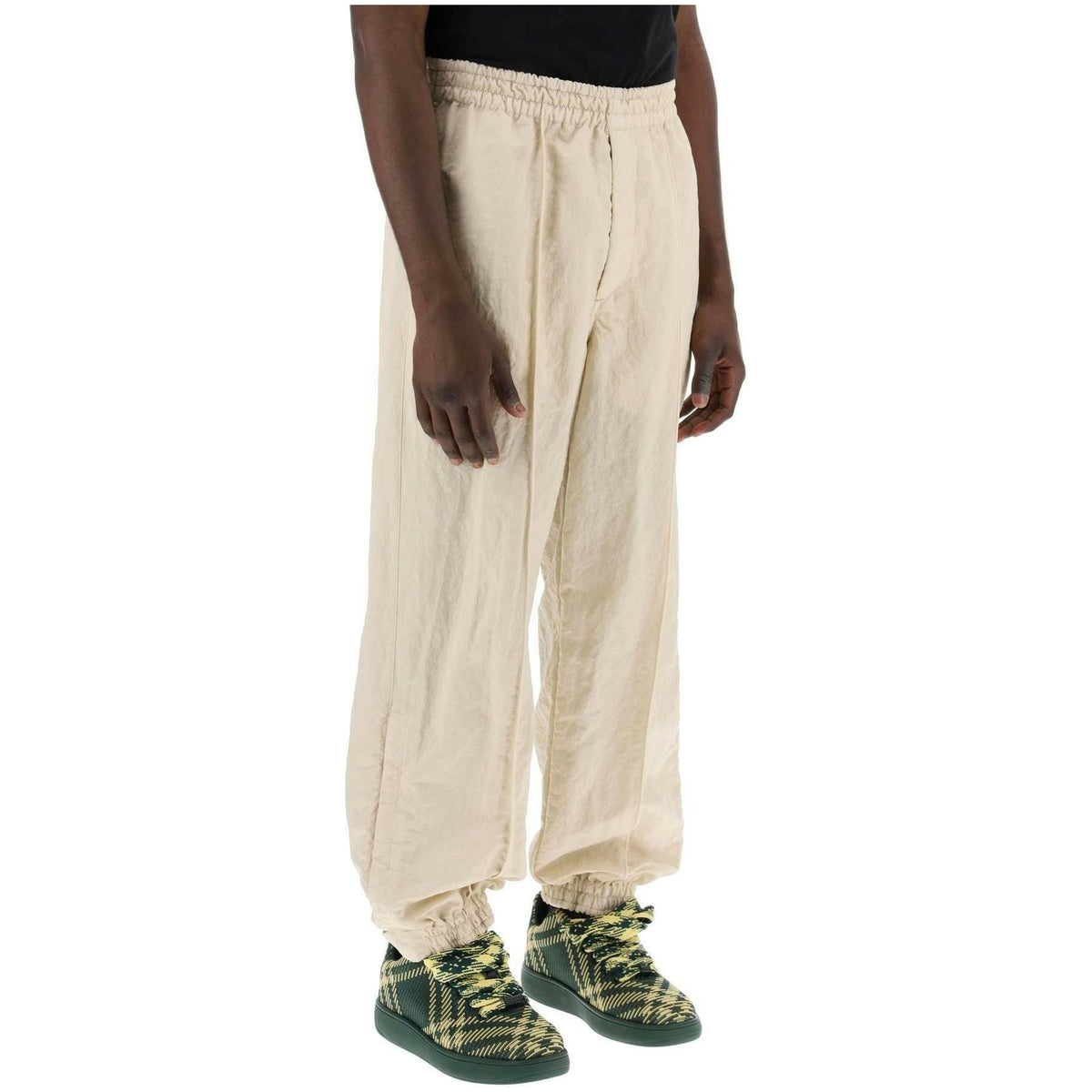 BURBERRY - Textured Nylon Jogging Pants - JOHN JULIA