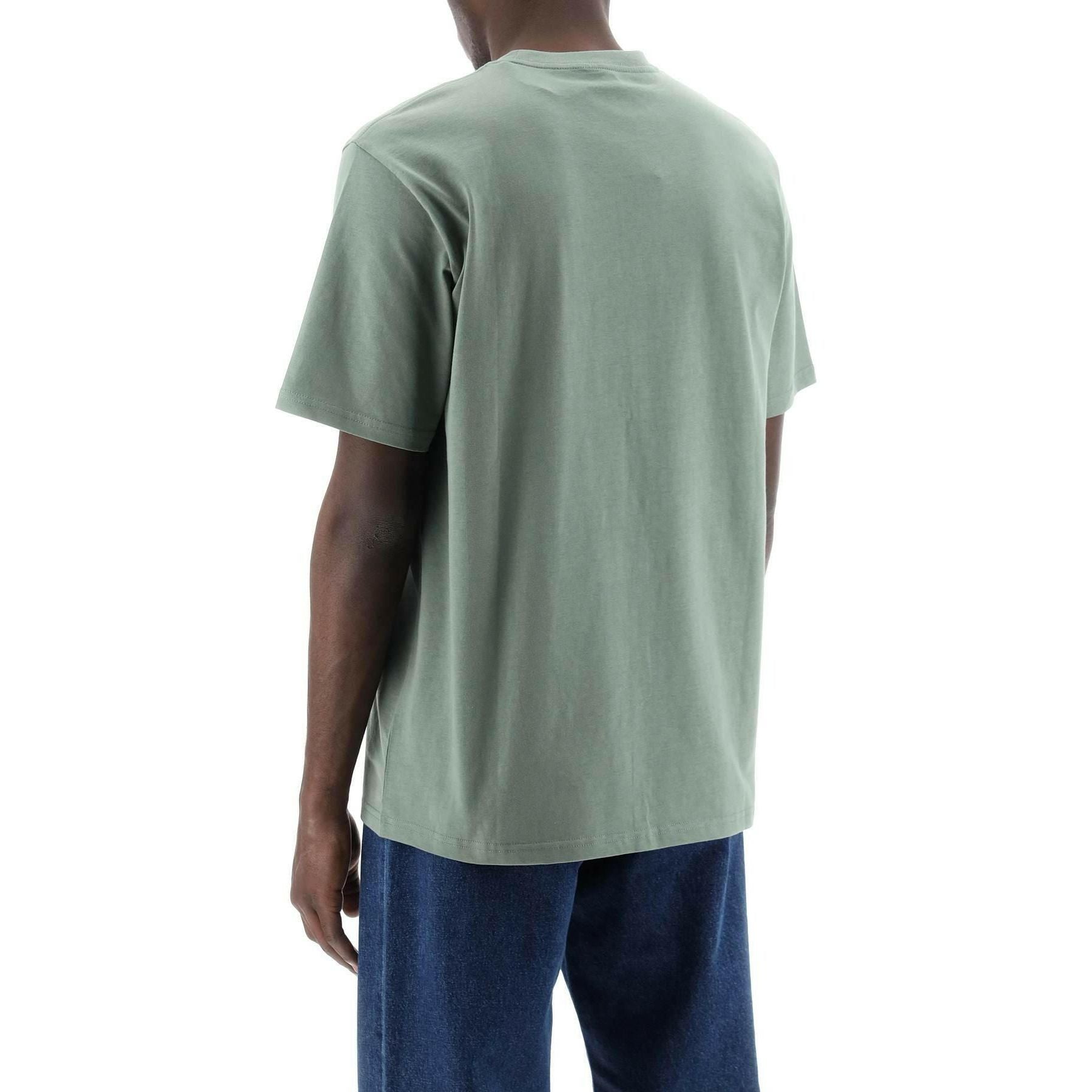 Park Green Cotton T-Shirt with Chest Pocket CARHARTT WIP JOHN JULIA.