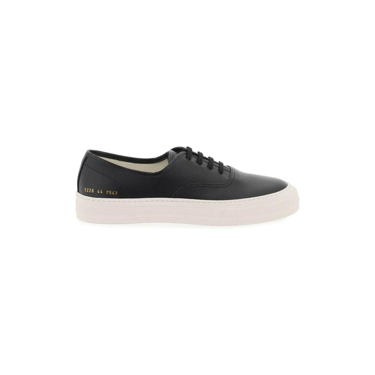 COMMON PROJECTS - Black Hammered Leather Sneakers - JOHN JULIA