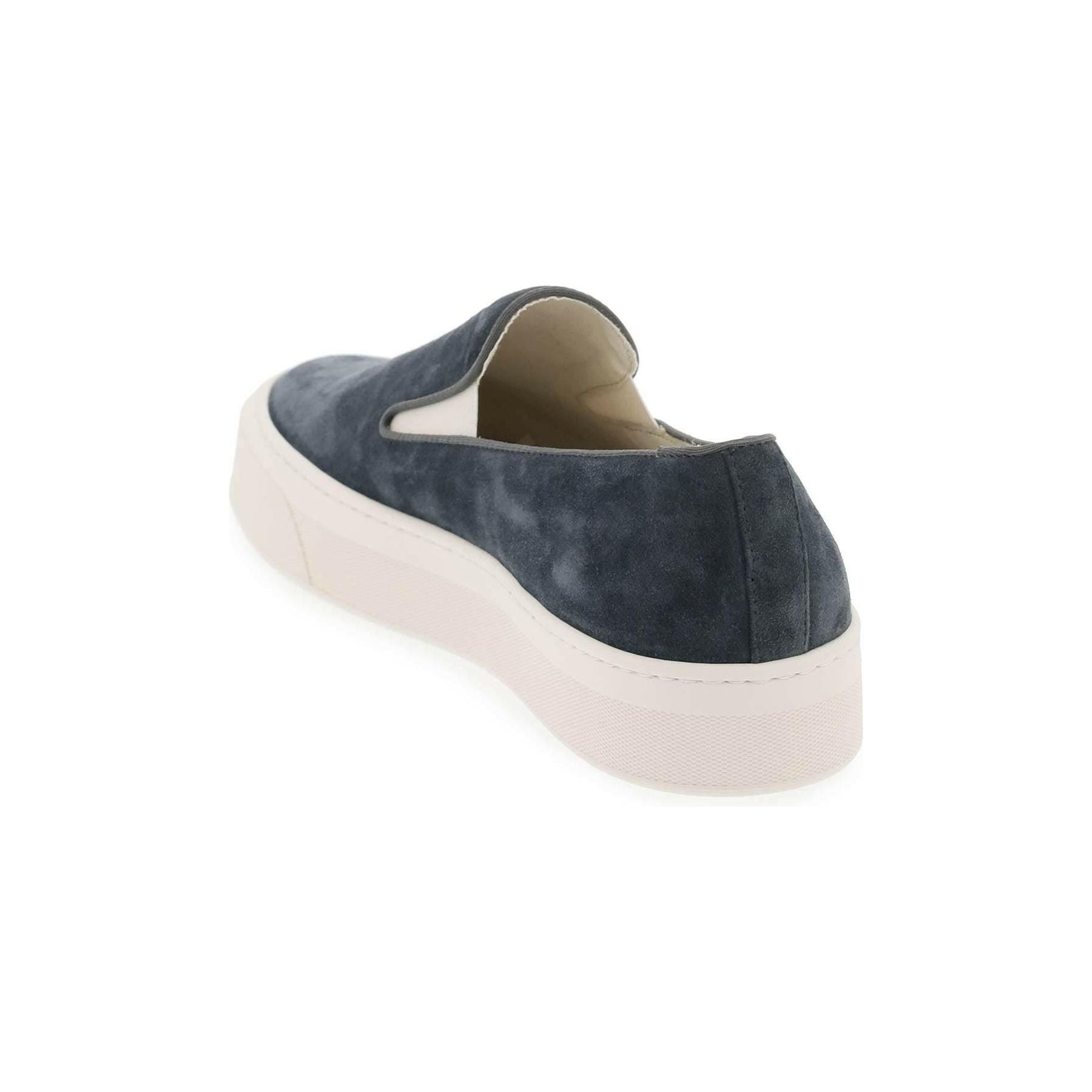Navy Slip-On Suede Sneakers COMMON PROJECTS JOHN JULIA.