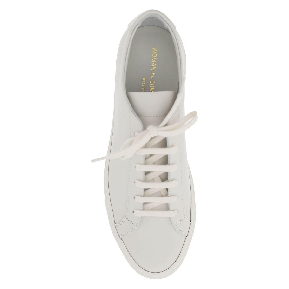 COMMON PROJECTS - Warm White Original Achilles Low-Top Leather Sneakers - JOHN JULIA