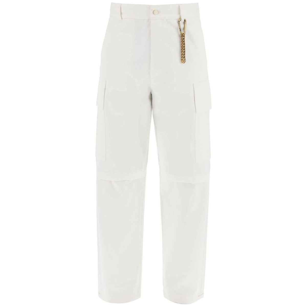 DARKPARK - White Workwear Cotton Cargo Pants - JOHN JULIA