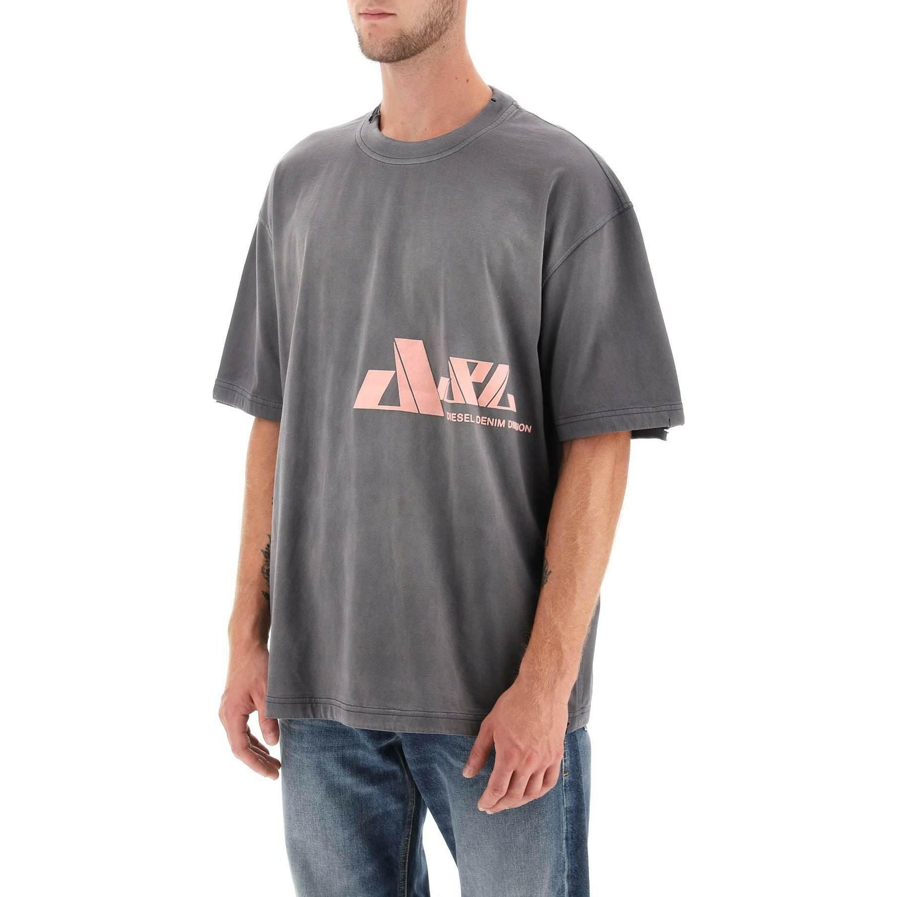 T Washrat' T-Shirt With Flocked Logo DIESEL JOHN JULIA.