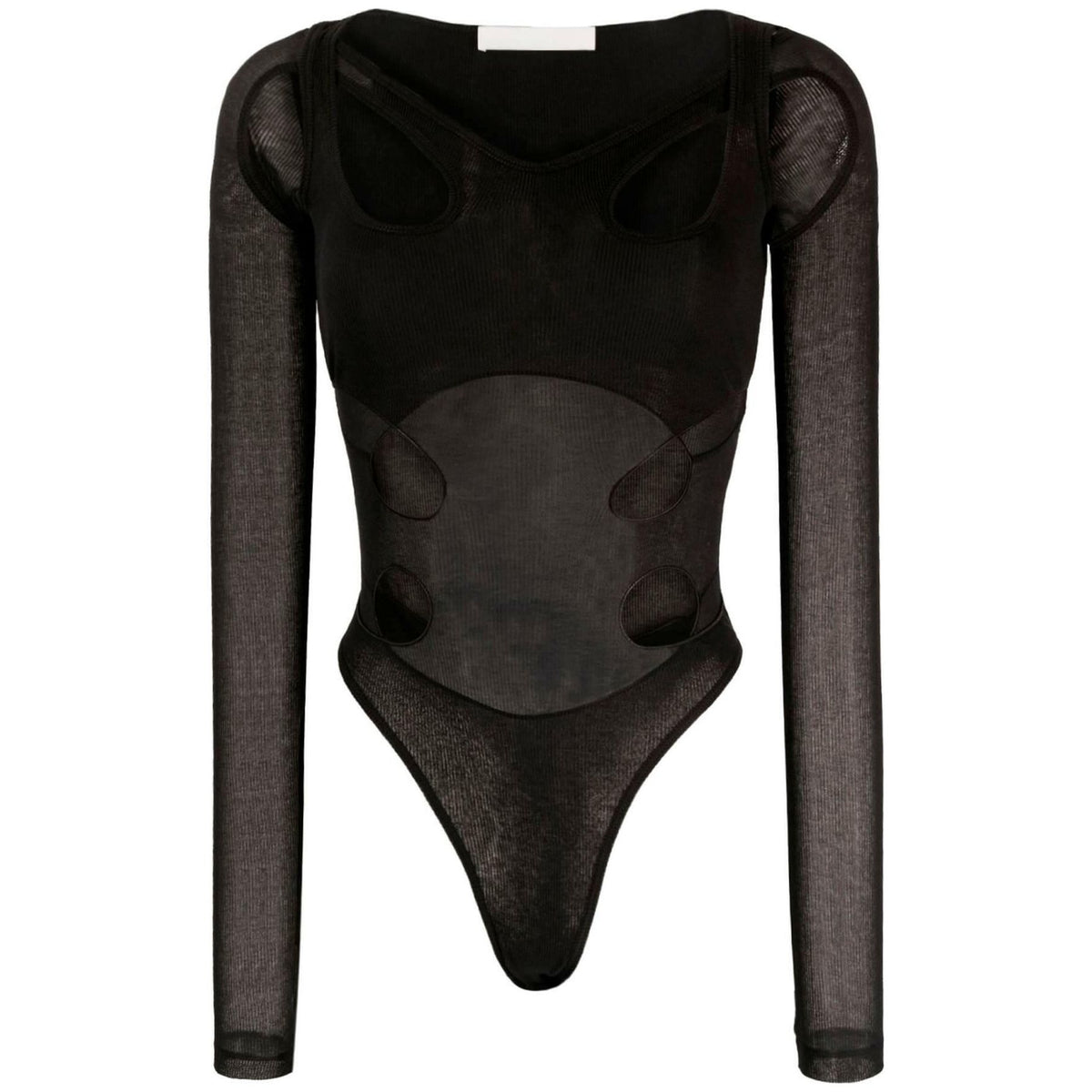 DION LEE - Long Sleeved Bodysuit With Cut Outs - JOHN JULIA