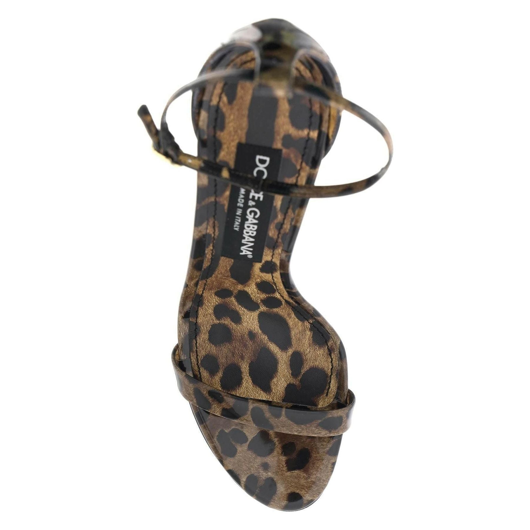 Leopard Patent Leather Sandals DOLCE & GABBANA JOHN JULIA.