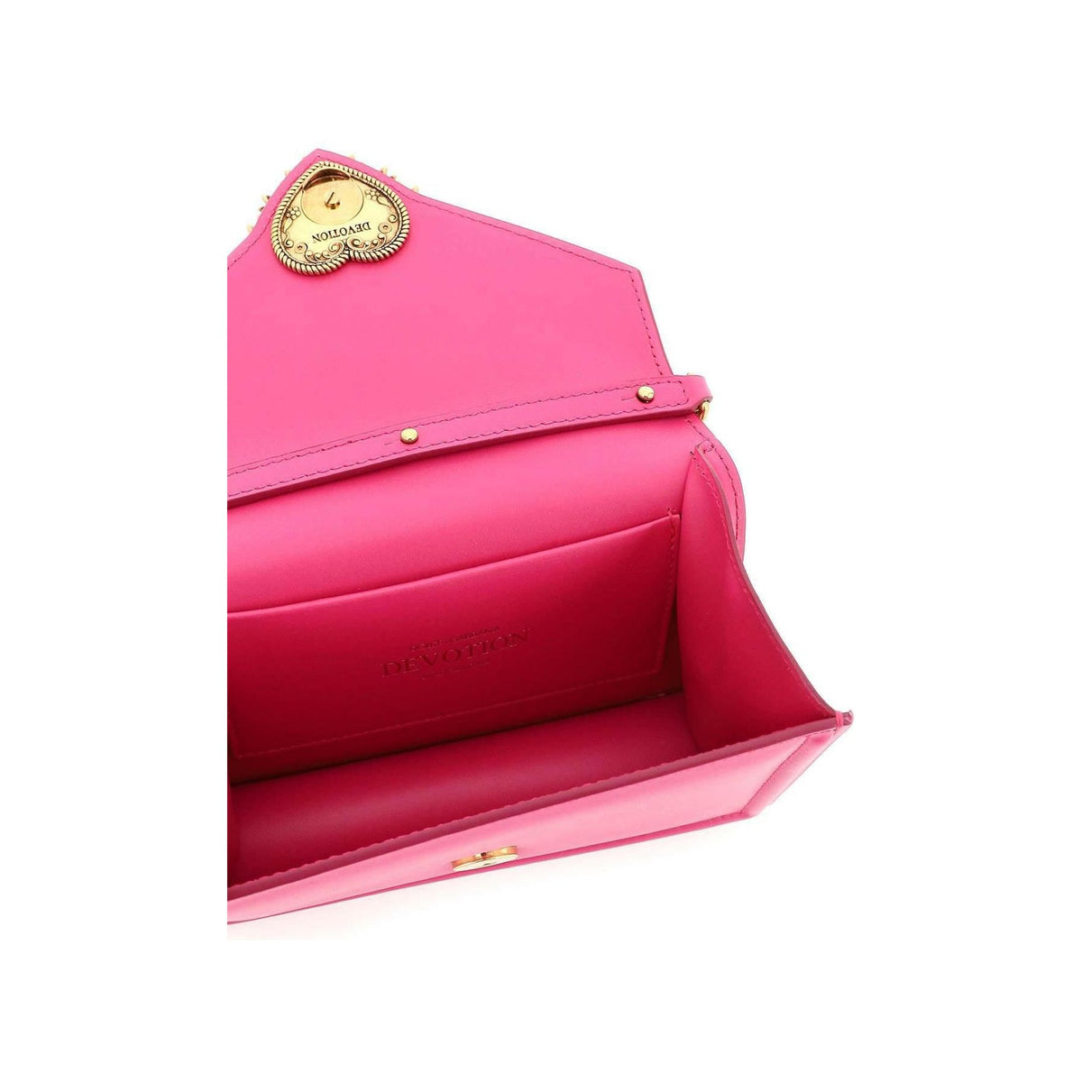 Shocking Pink Small Devotion Calfskin Handbag DOLCE & GABBANA JOHN JULIA.
