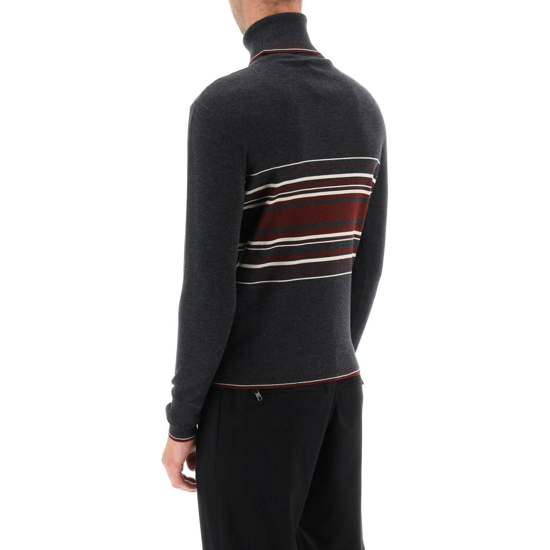 Striped Wool Turtleneck Sweater DOLCE & GABBANA JOHN JULIA.