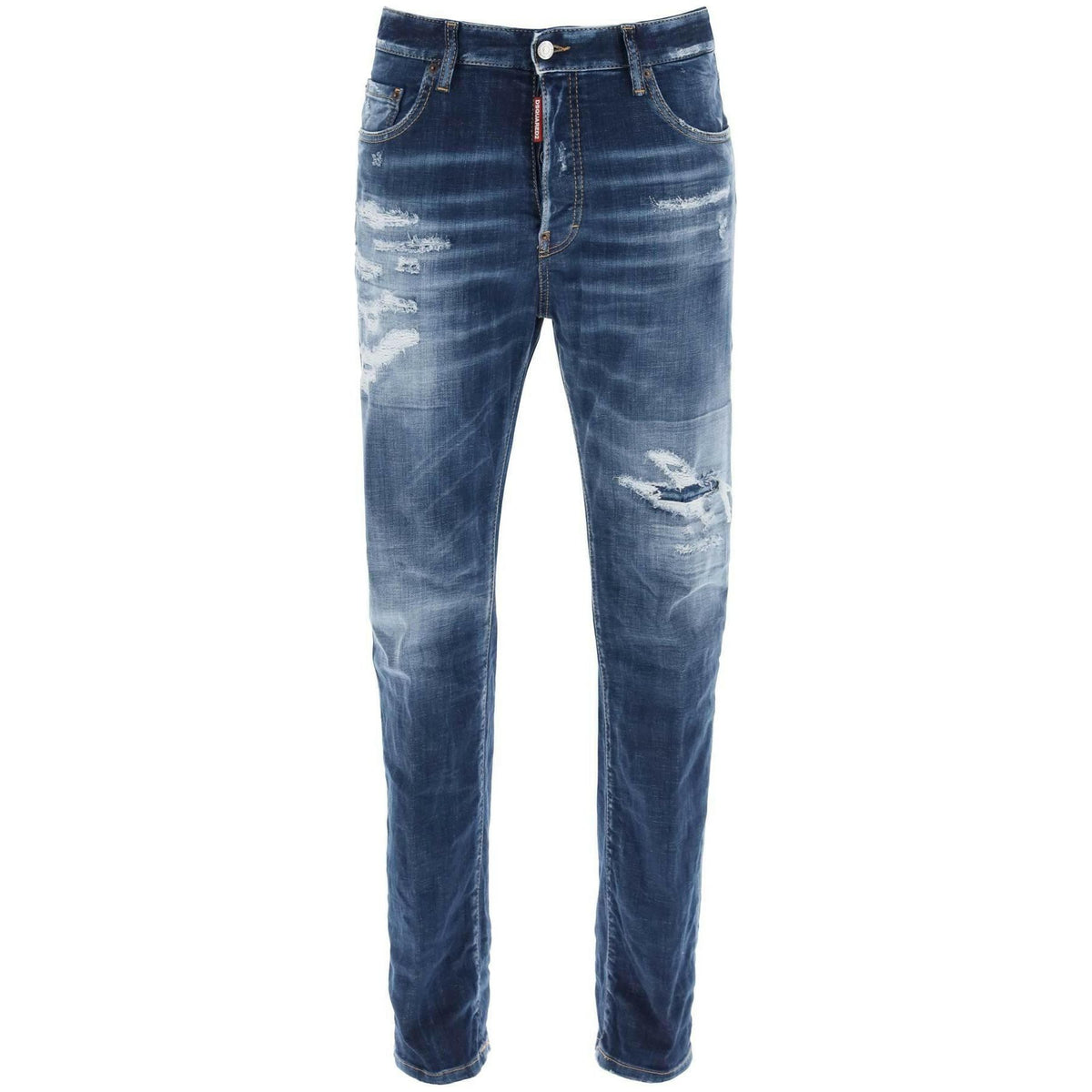 DSQUARED2 - 642 Jeans In Denim Destroyed Wash - JOHN JULIA