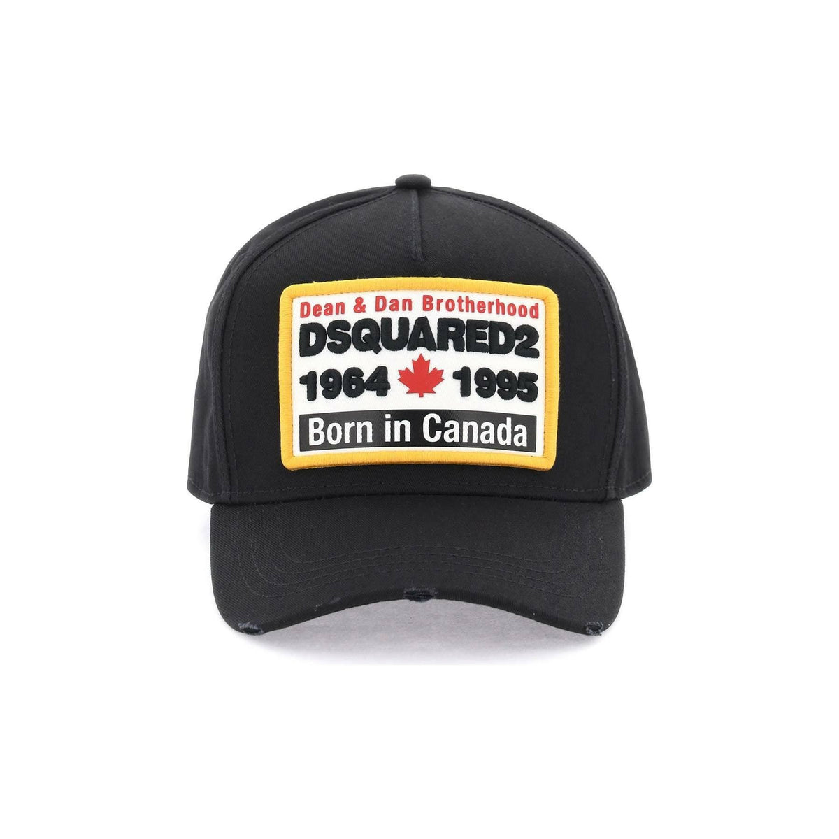 DSQUARED2 - Black Baseball Cap With Logoed Patch - JOHN JULIA
