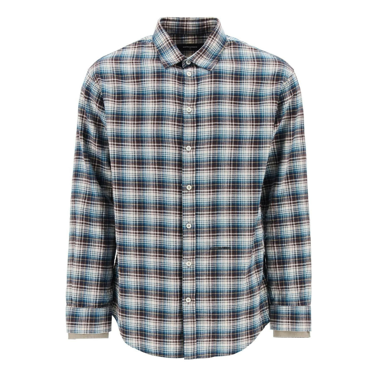 DSQUARED2 - Check Shirt With Layered Sleeves - JOHN JULIA