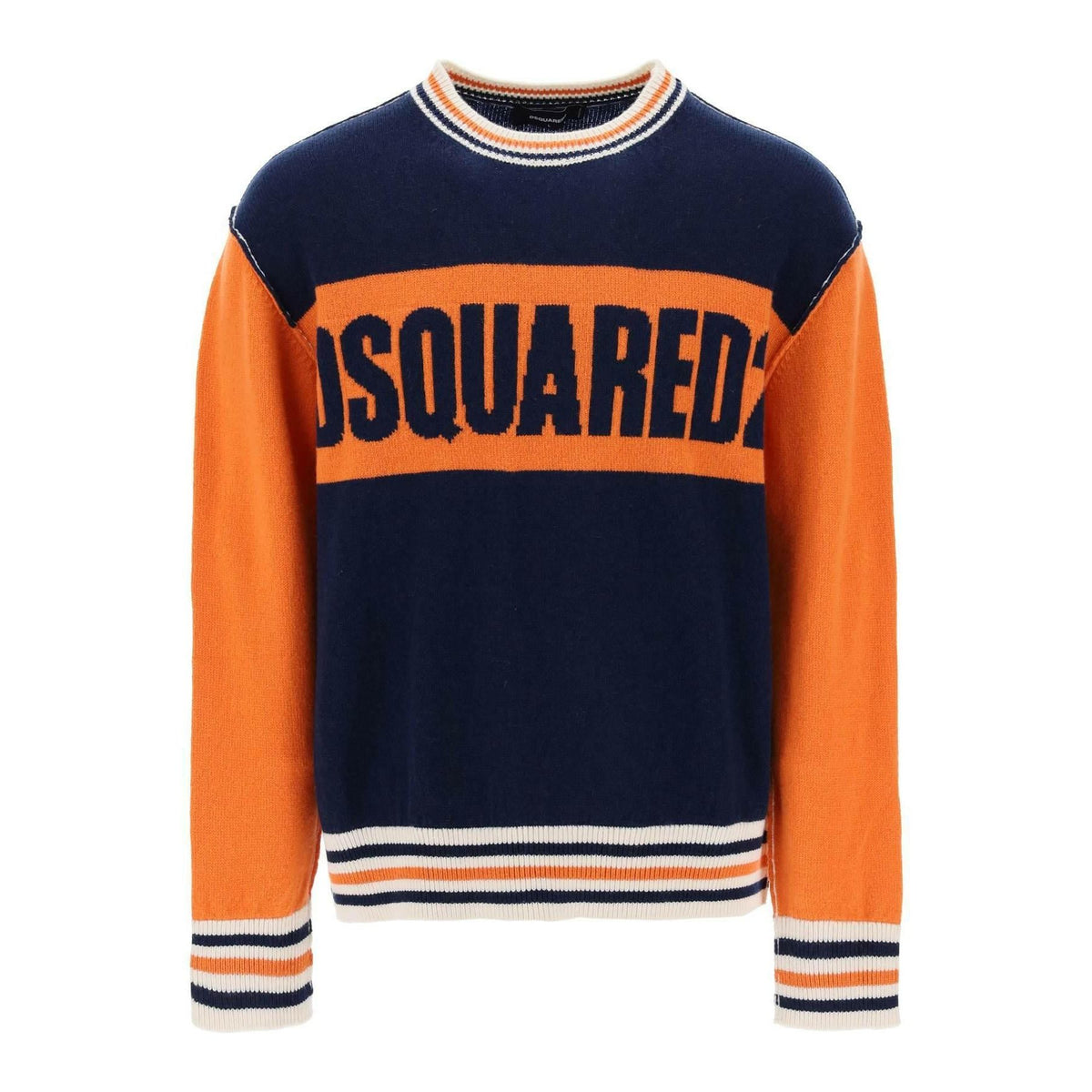 DSQUARED2 - College Sweater In Jacquard Wool - JOHN JULIA