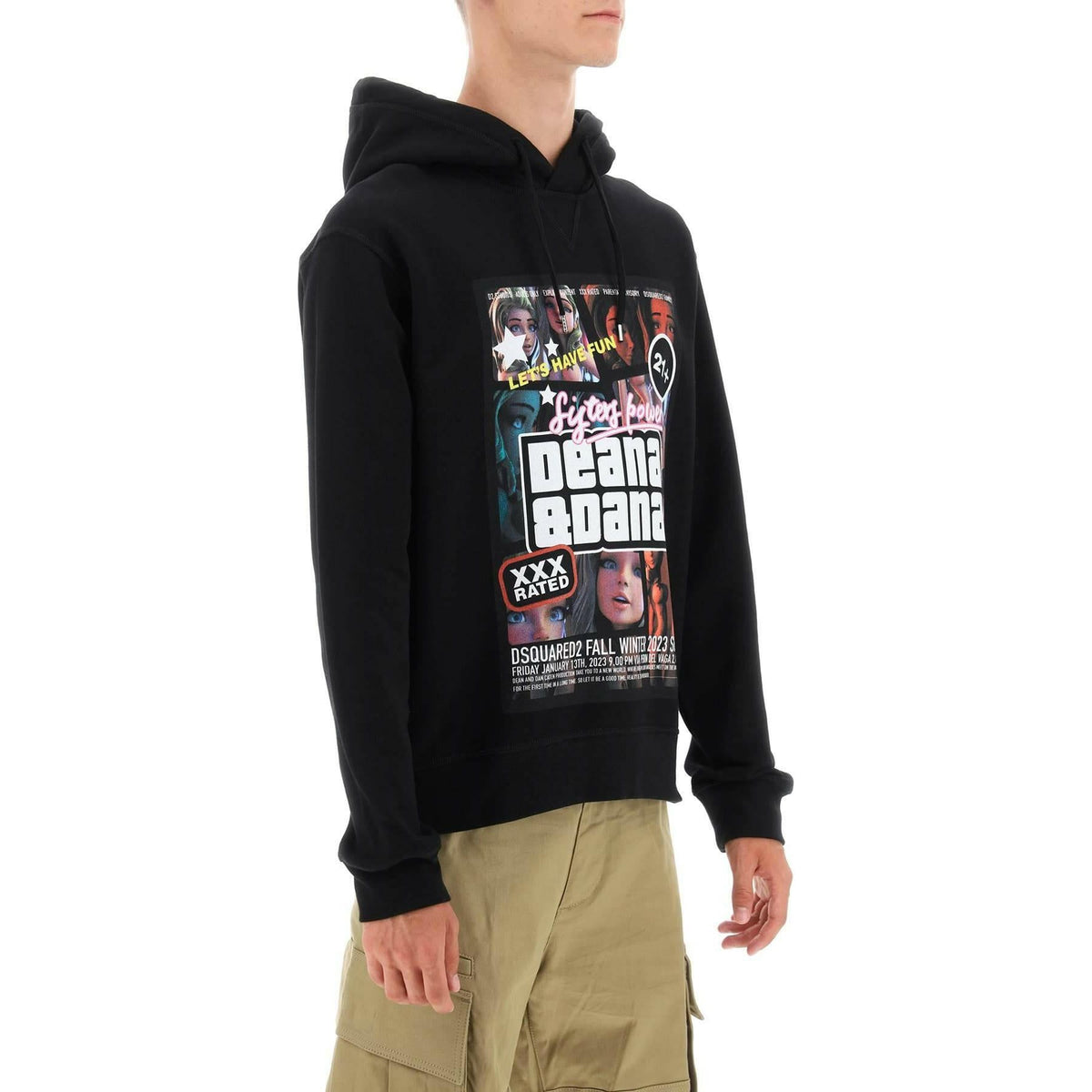 DSQUARED2 - Cool Fit Hoodie With Print - JOHN JULIA