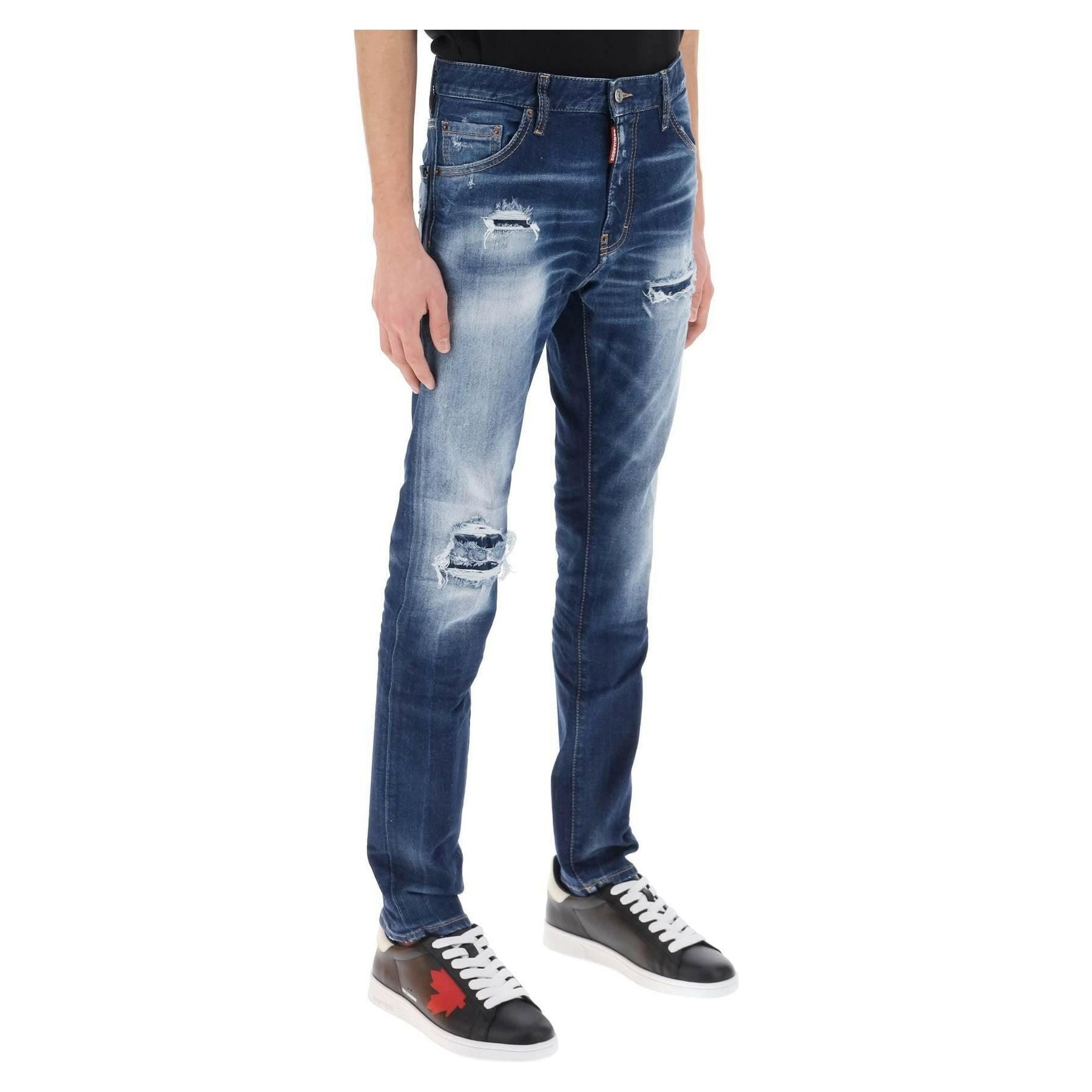 Cool Guy Jeans In Medium Worn Out Booty Wash DSQUARED2 JOHN JULIA.