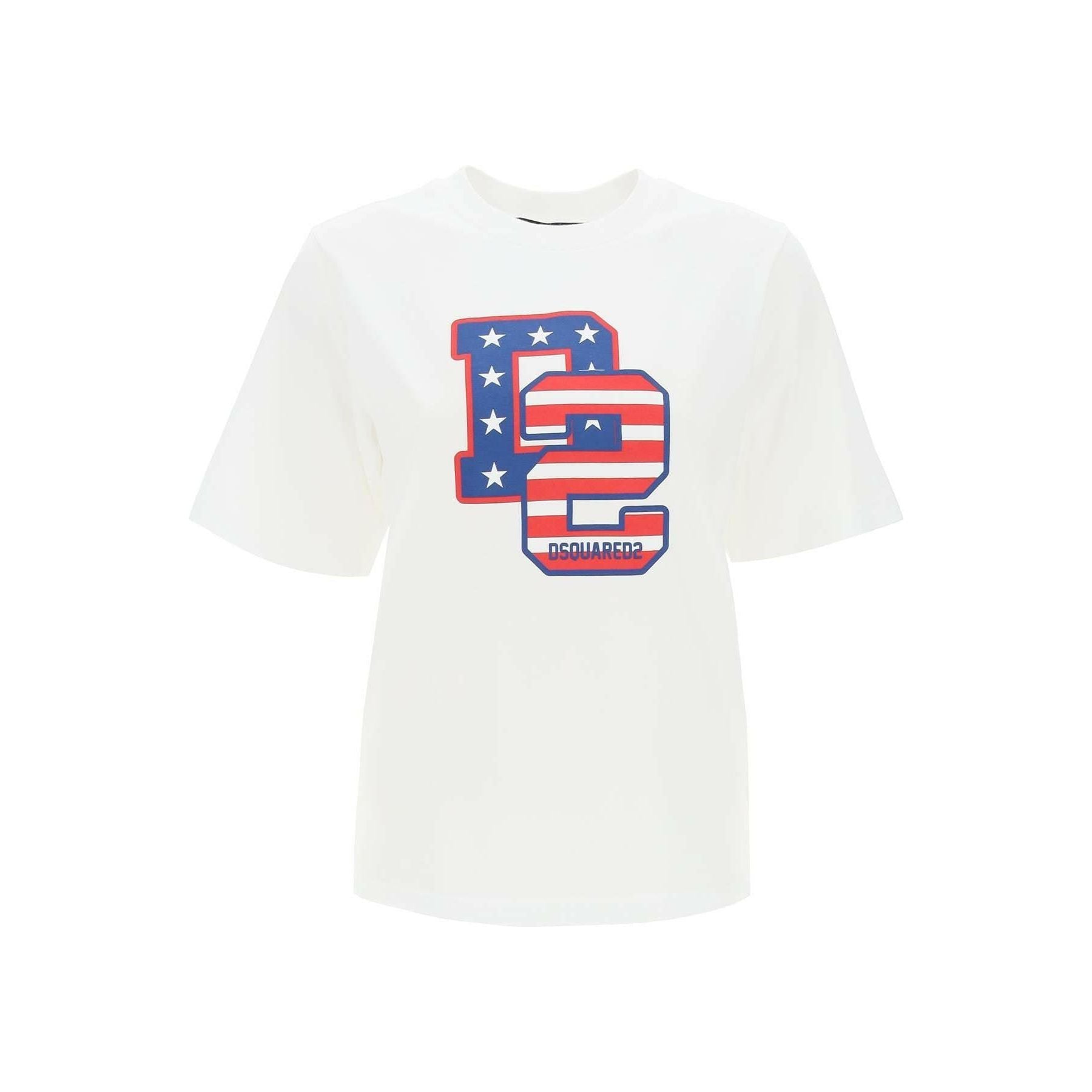 Easy Fit T-Shirt With Graphic Print DSQUARED2 JOHN JULIA.