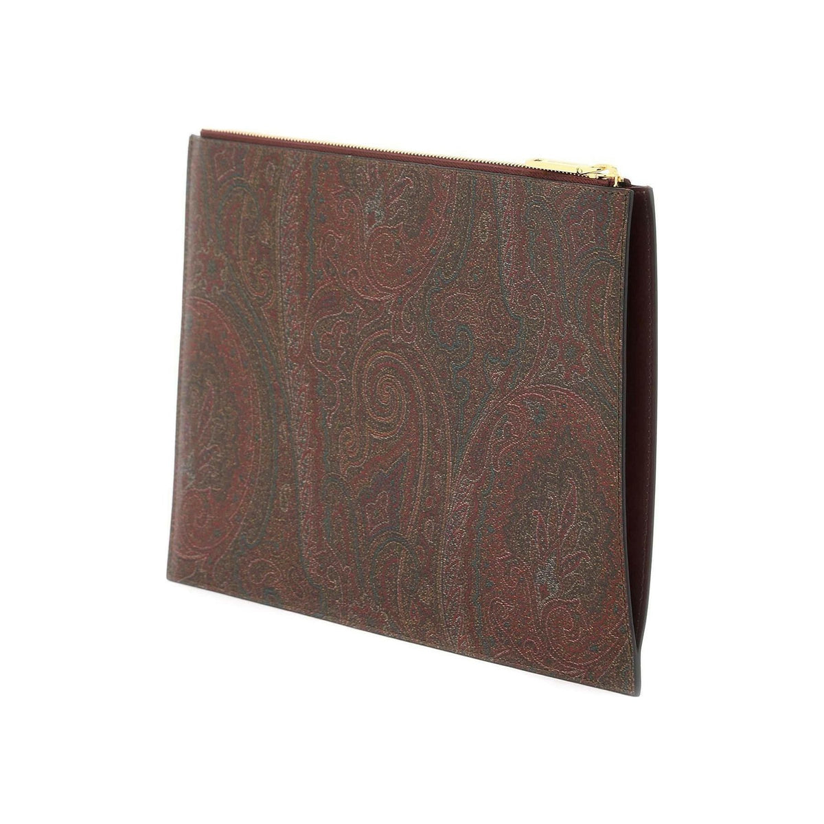 ETRO - Paisley Coated Canvas Embroidered Pouch - JOHN JULIA