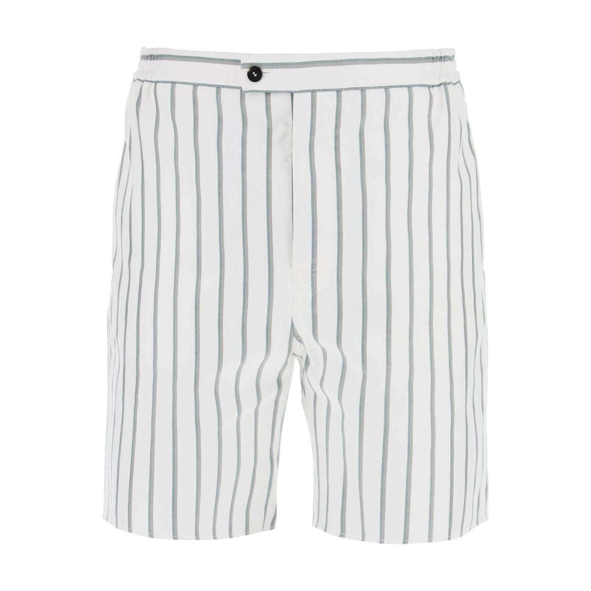 FERRAGAMO - Striped Cotton-Blend Shorts - JOHN JULIA