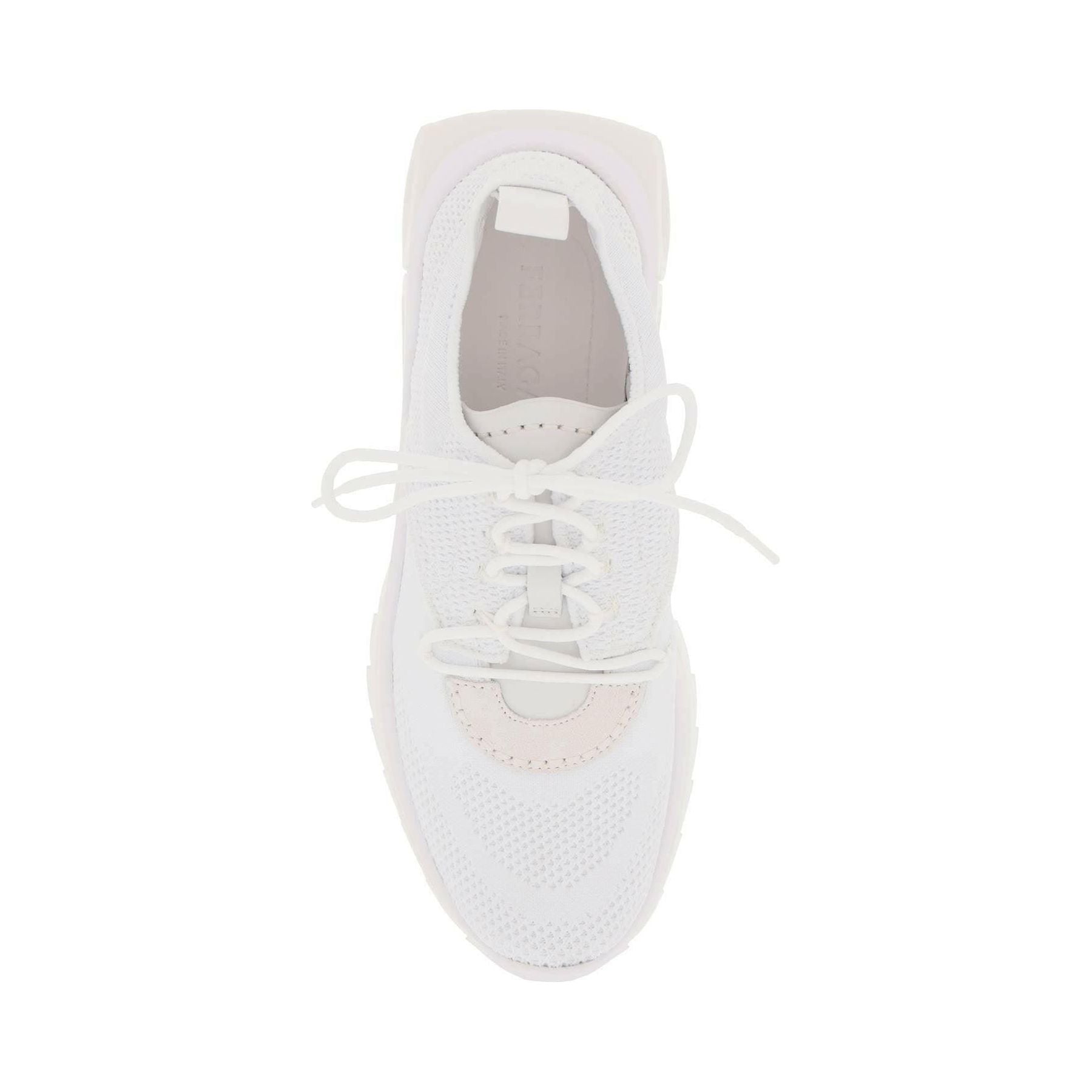 White Nima Technical Knit Sneakers FERRAGAMO JOHN JULIA.