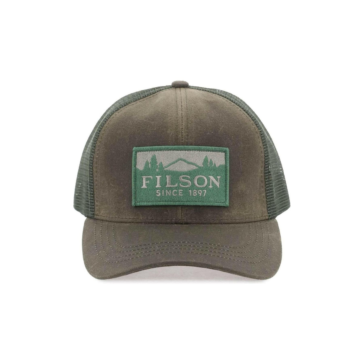 Otter Green Water-Repellent Cotton Trucker Hat FILSON JOHN JULIA.