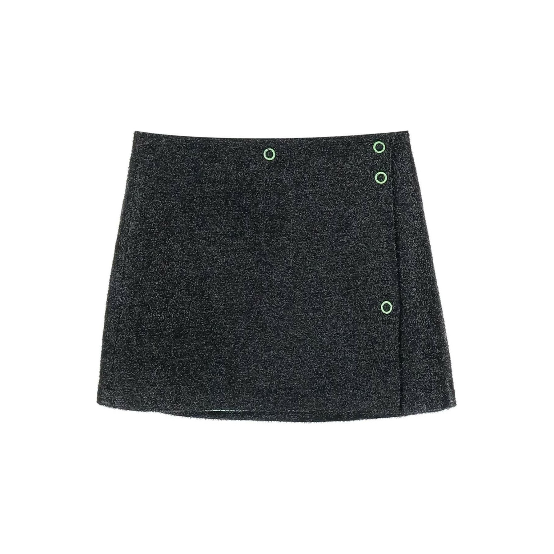 Mini Lamé Tweed Wrap Skirt GANNI JOHN JULIA.
